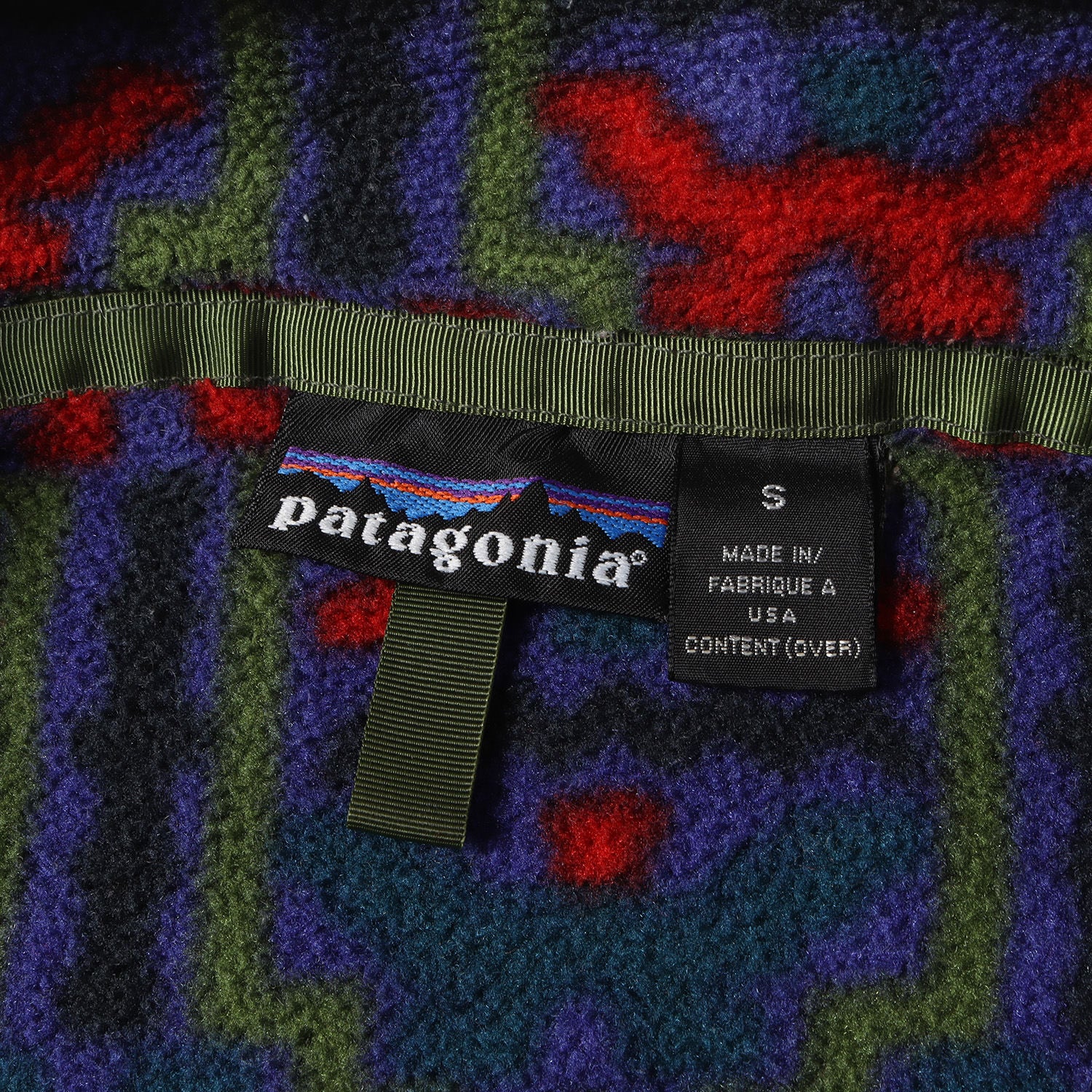 Patagonia (パタゴニア) 90s 雪なしタグ テウェルチェ柄 フリース
