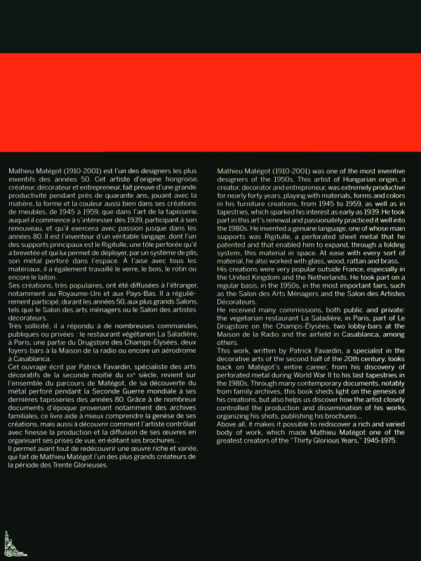 Mathieu Matégot - LIBERTY's Books