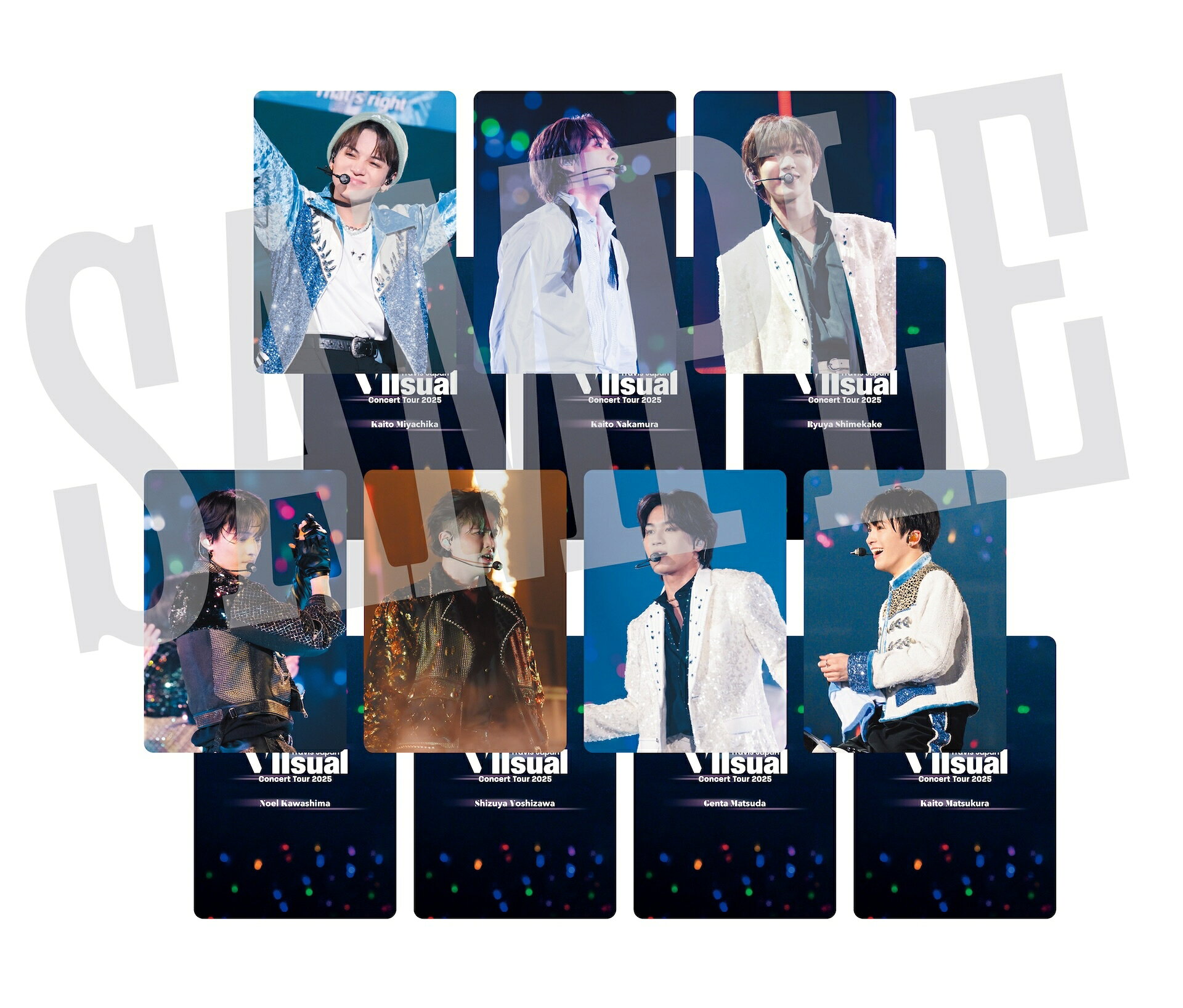 Travis Japan「VIIsual」ライブ映像、形態別の外付け特典デザインが