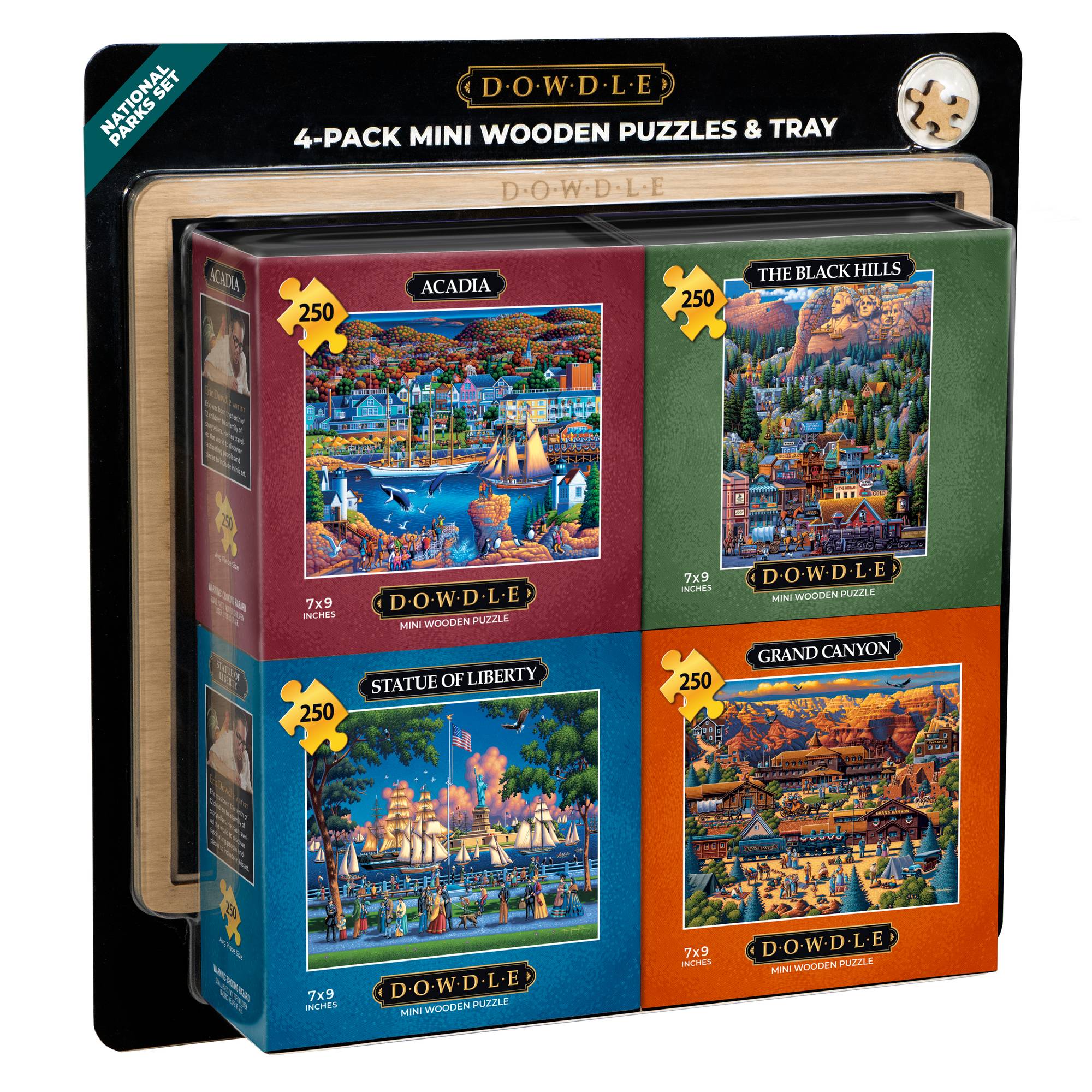 National Parks - 4-Pack Mini Puzzles