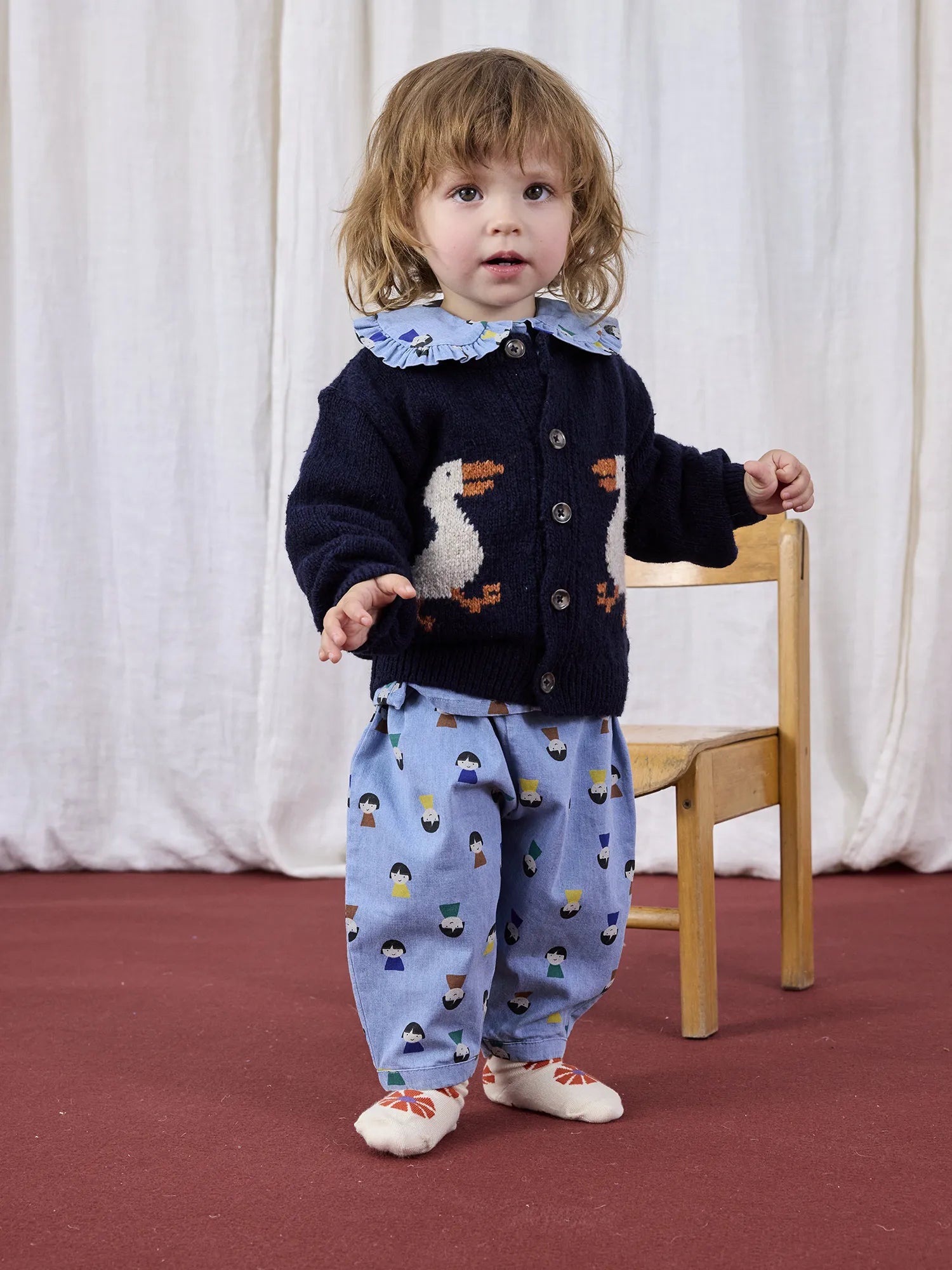La Oca jacquard cardigan for Children | Bobo Choses