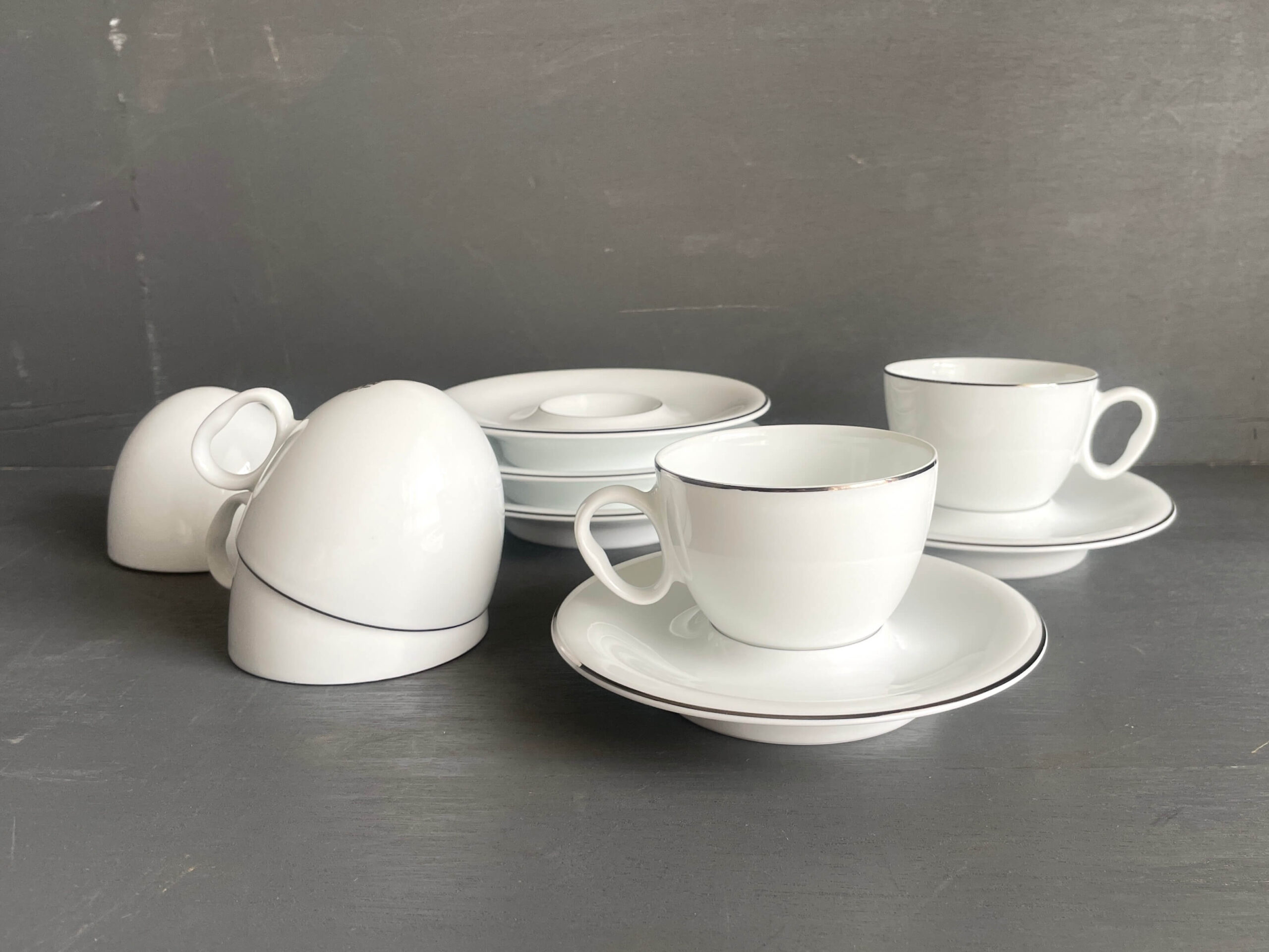 希少】ルイジ・コラーニ デザイン コーヒーカップ＆ソーサー 5客セット