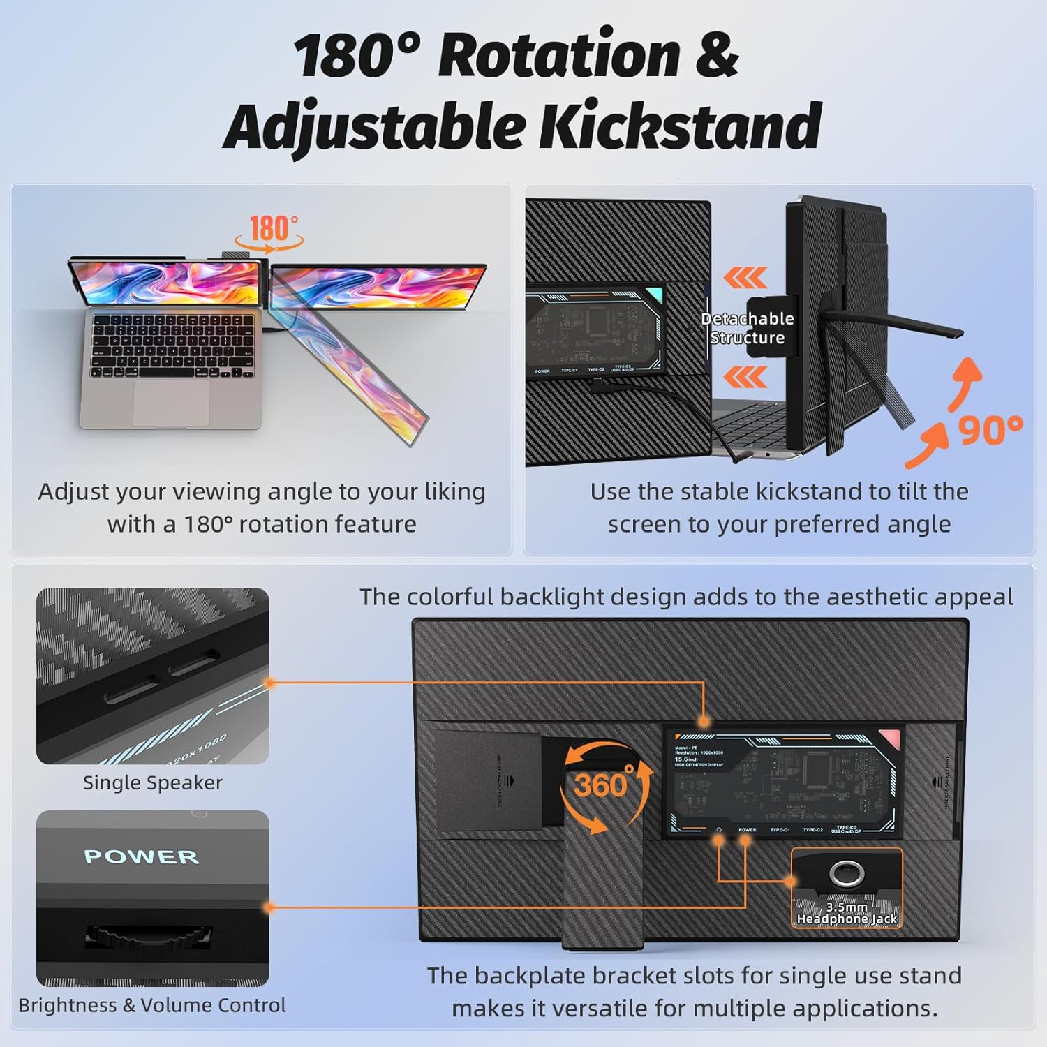 BOSII P5 15.6″ Dual Laptop Screen Extender Monitor – Bosii