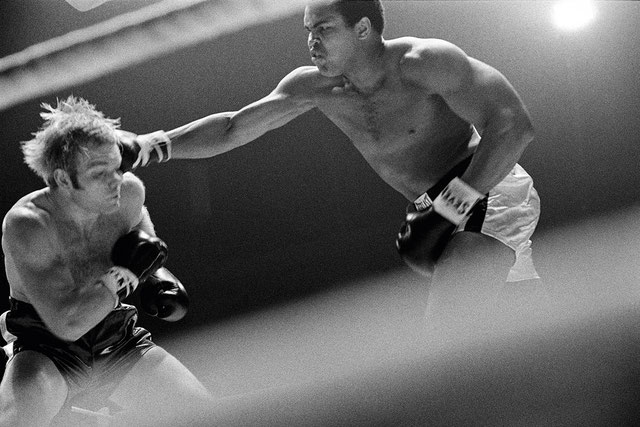 Muhammad Ali, Zürich, 26.12.1971 - Box-Ring Horgen