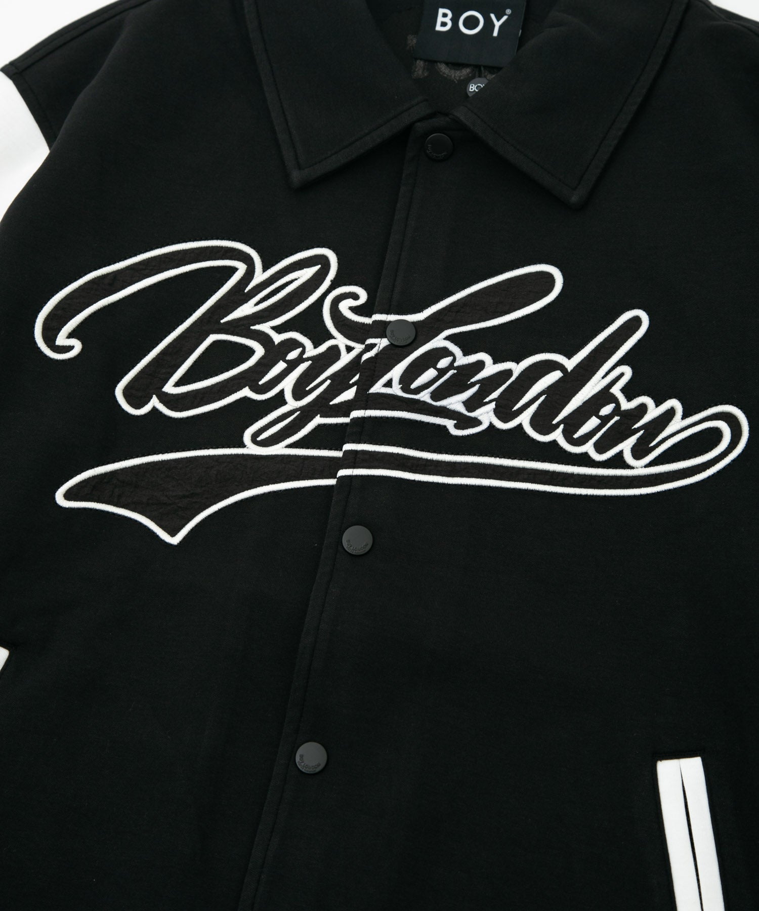 JERSEY STADIUM JACKET BLACK【B231N1270402】 – BOY LONDON