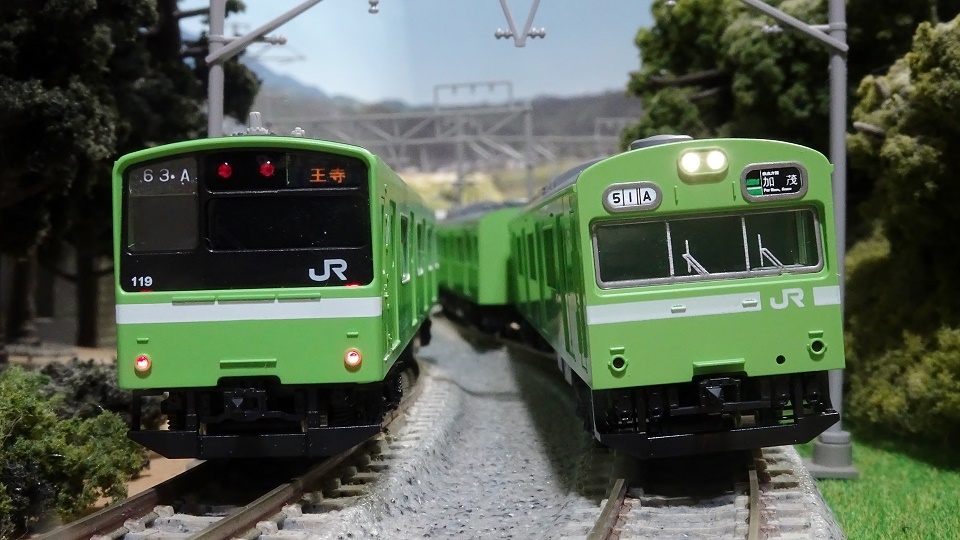 新車入線】JR 103系 JR西日本仕様・混成編成・ウグイス - ビスタ模型