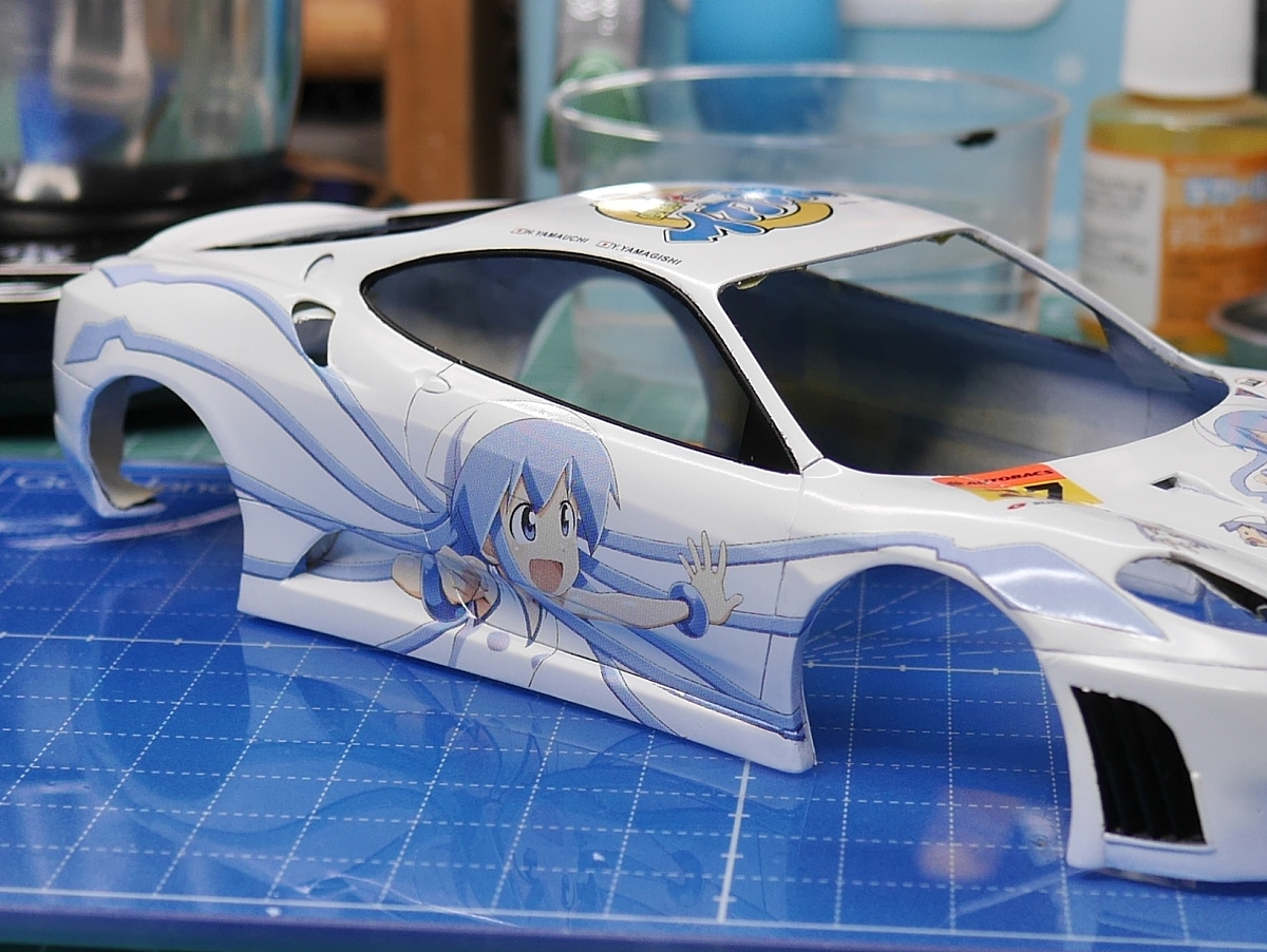 フジミ 1/24 イカ娘フェラーリ 制作記 第7回 | 模型の花道のブログ