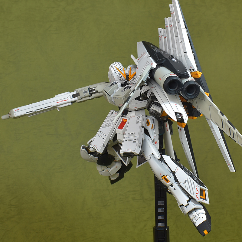 RG νガンダムHWS 制作、塗装完成 レビュー | ガンダムブログはじめまし