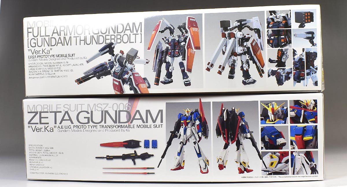 MG ゼータガンダム Ver.Kaのパッケージ・説明書・ランナー レビュー