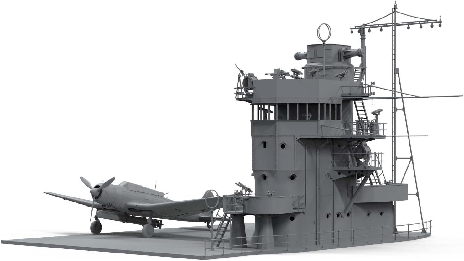 1/35で外板ベコベコを再現した九七式艦攻と電飾ギミック付き赤城艦橋が