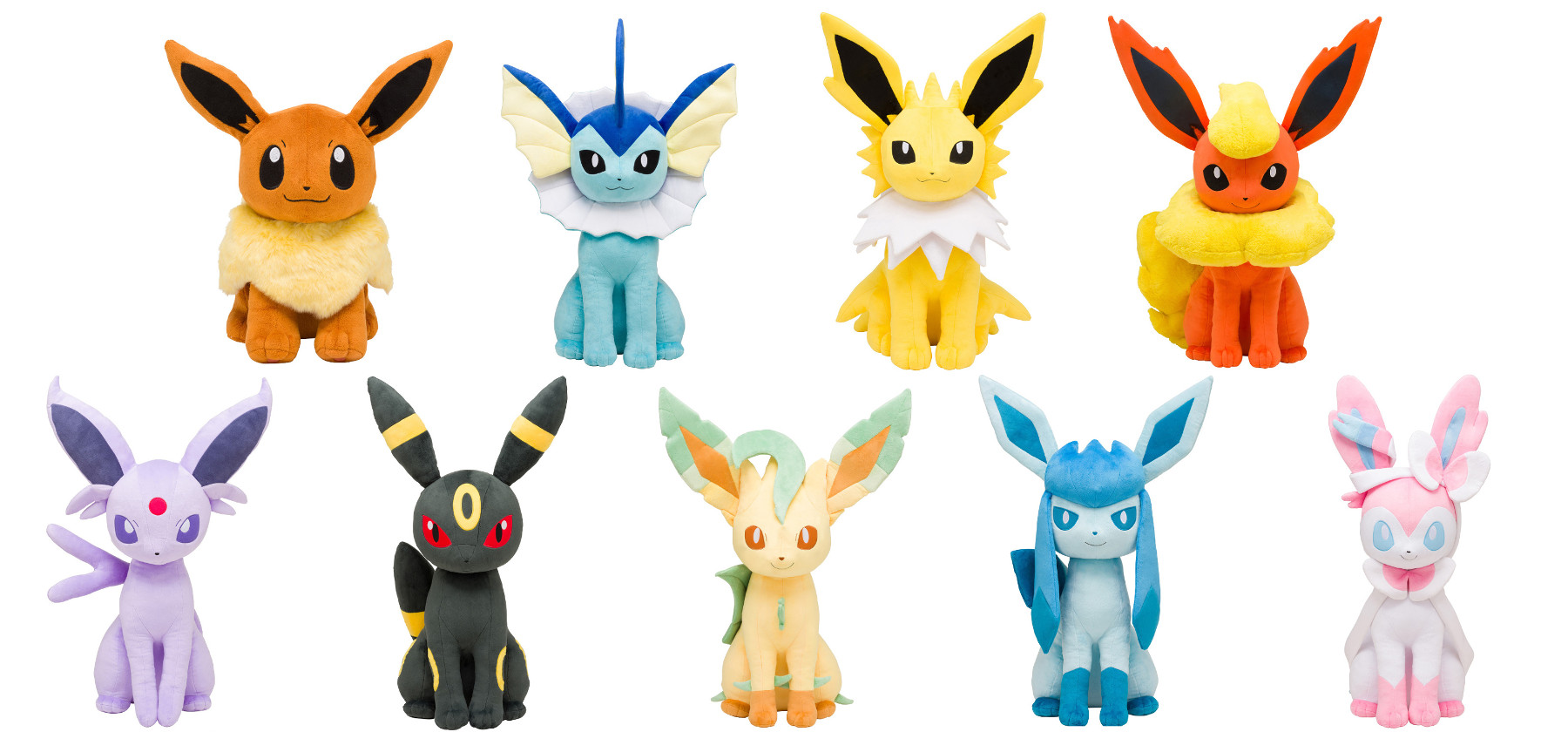 ポケモンセンター 等身大ぬいぐるみ イーブイ進化形 寝そべりが受注