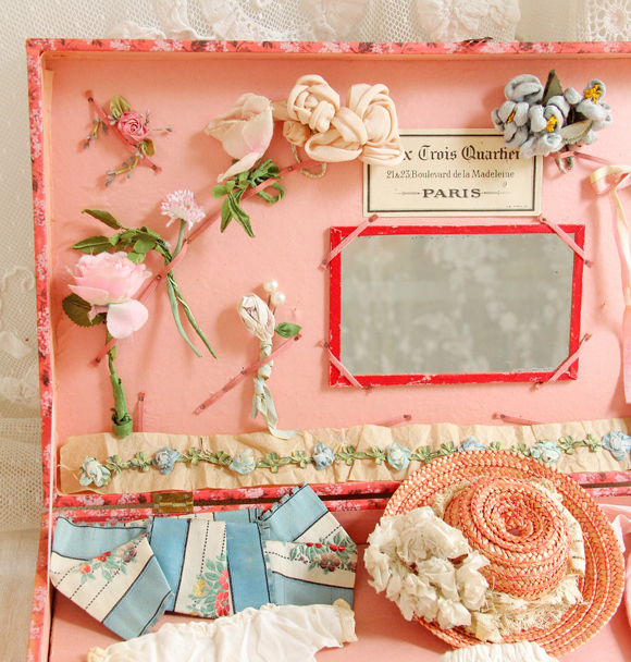 繊細なアンティークレース色々、ドールにぴったりなプレゼンテーション