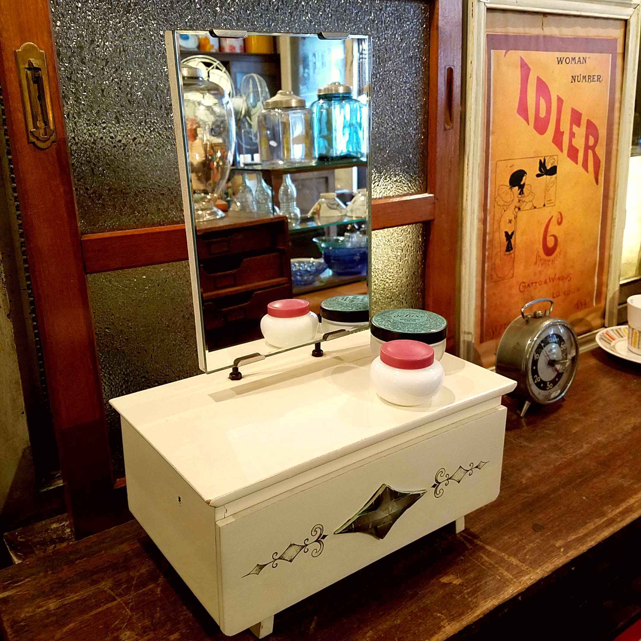 昭和レトロな姫鏡台/ミニ鏡台（ドレッサー） - [Sold Out]過去の販売商品