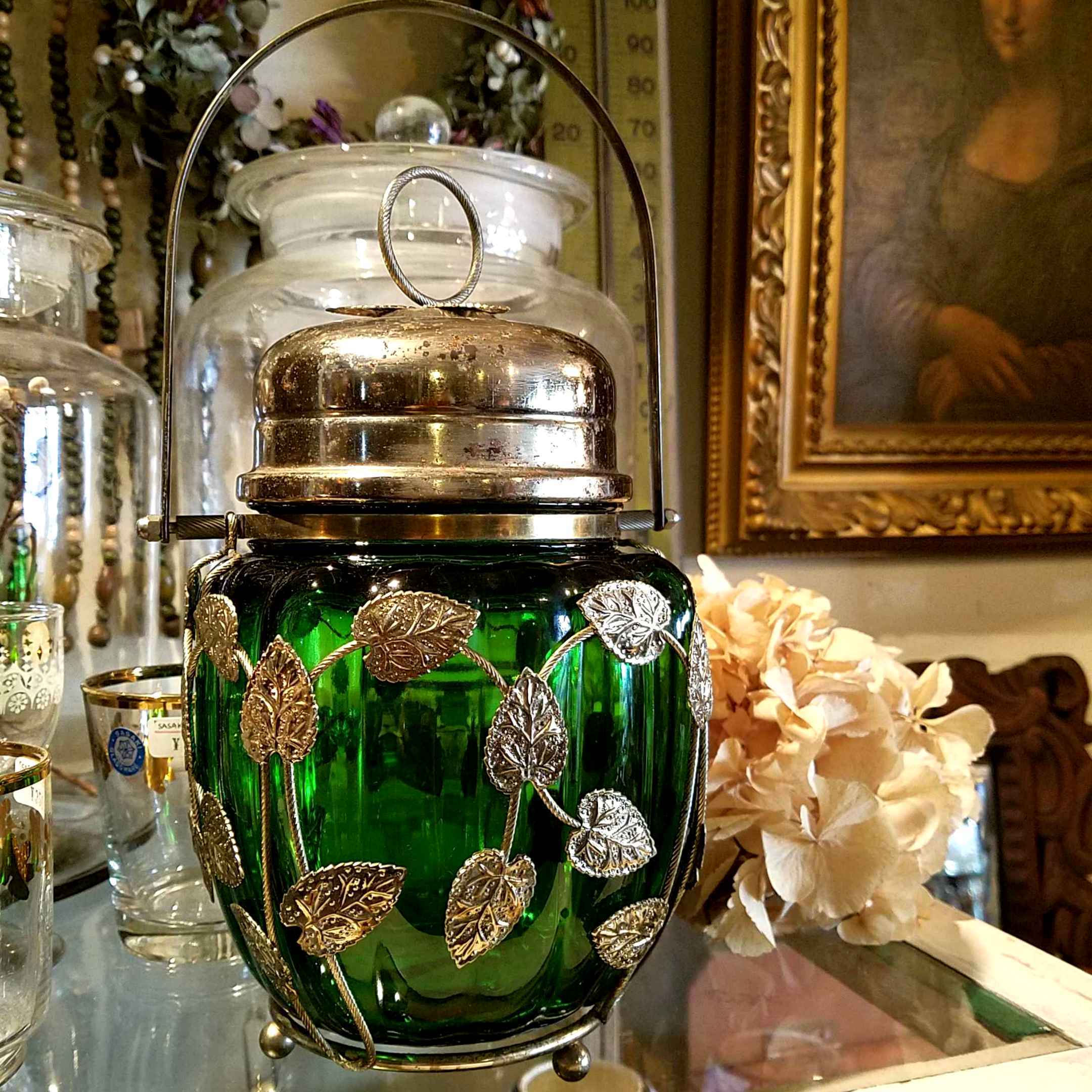 レトロなオルゴール付きキャンディポット - [Sold Out]過去の販売商品