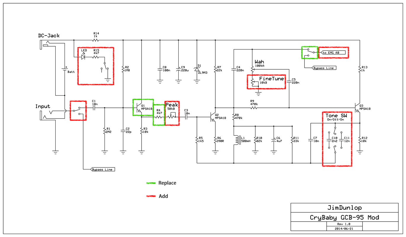 Dunlop CryBaby GCB-95 Mod | Blank Generation