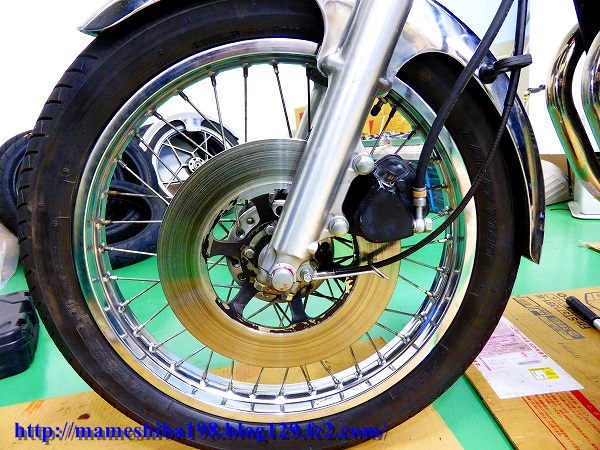 GS750リアホイールGS400ザリゴキバブ等のリアディスク化に
