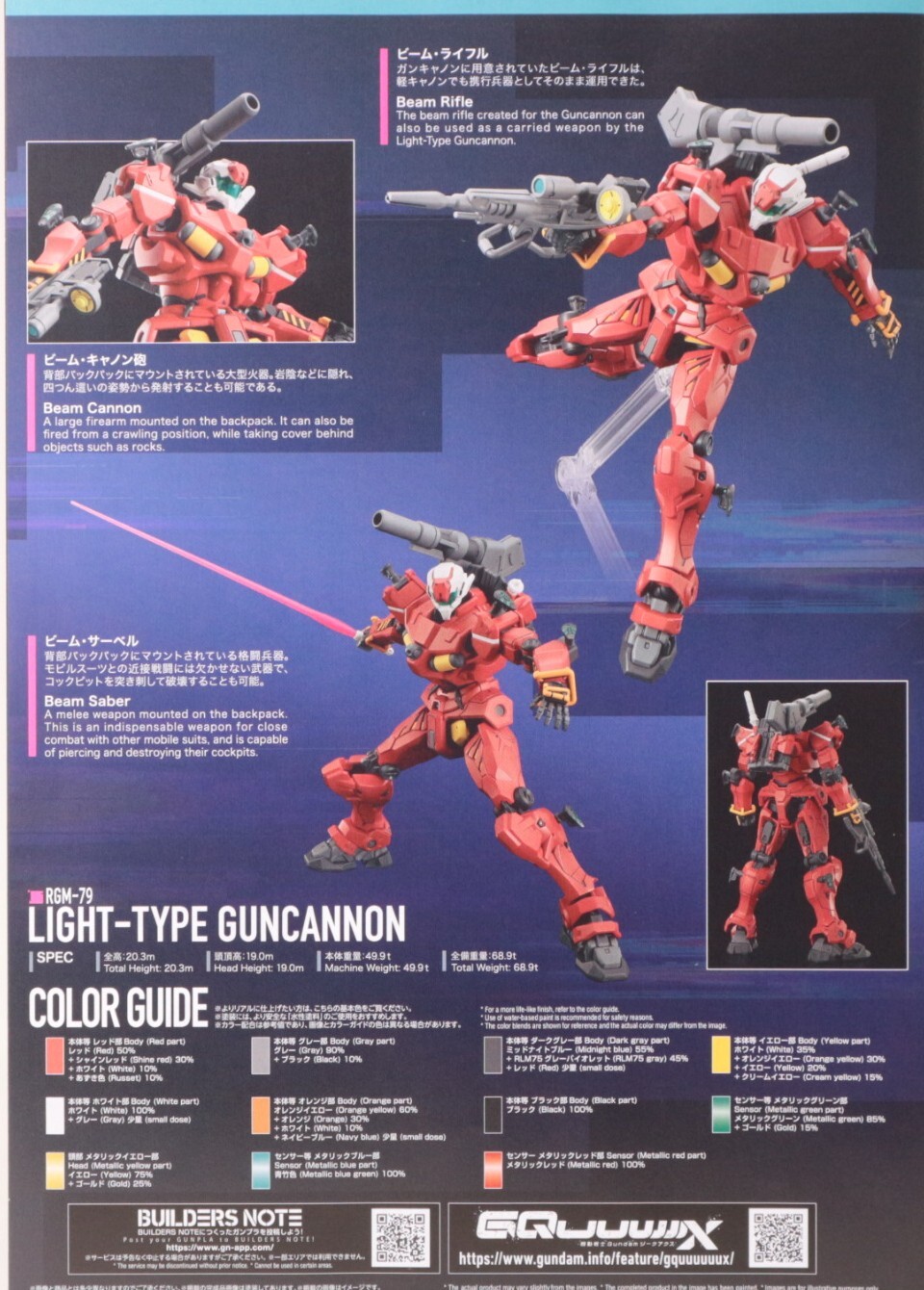 HG 1/144 軽キャノンとHG 1/144 セイラ専用軽キャノンのご紹介！ - 先