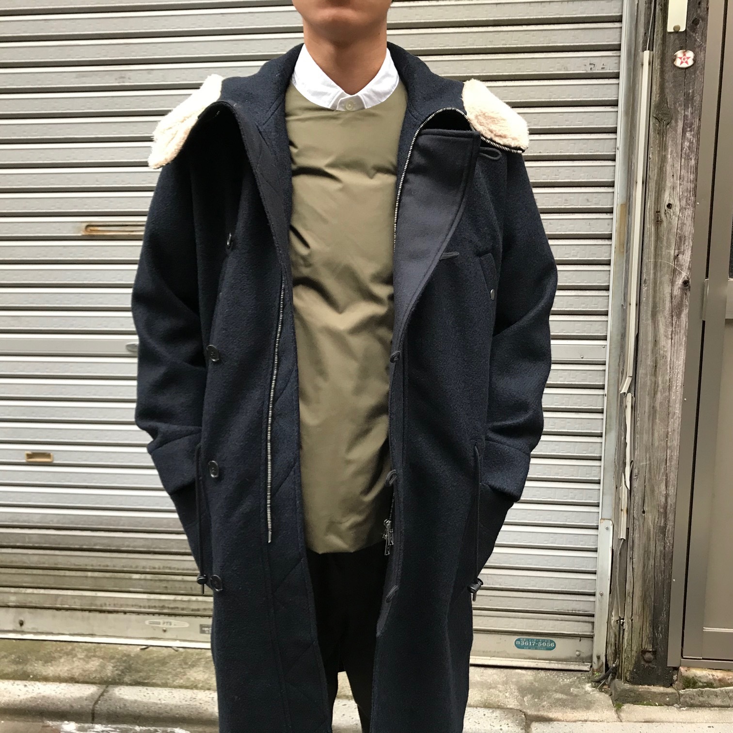 blurhms (ブラームス) Invisible Down Tee 着用画像 | WEEKENDER SHOP