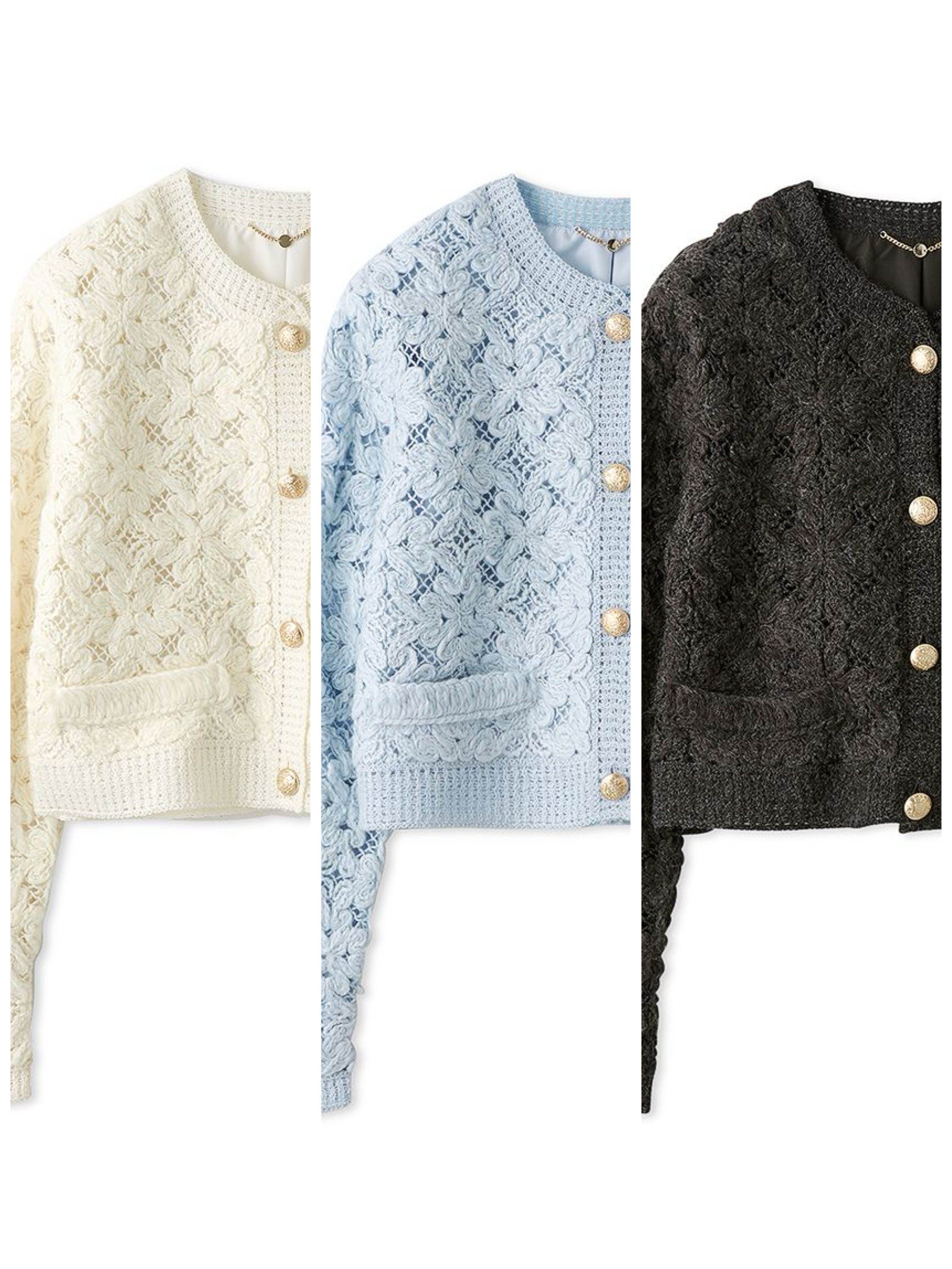 新作! ニットエンブロイダリーカーディガン | FRAY I.D | ショップ