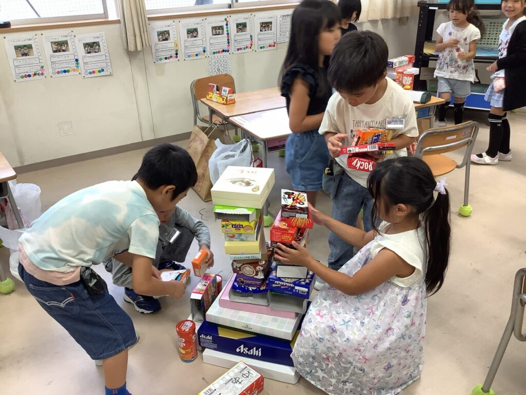 1年生 かたちあそび（算数） | 西内野小学校ブログ