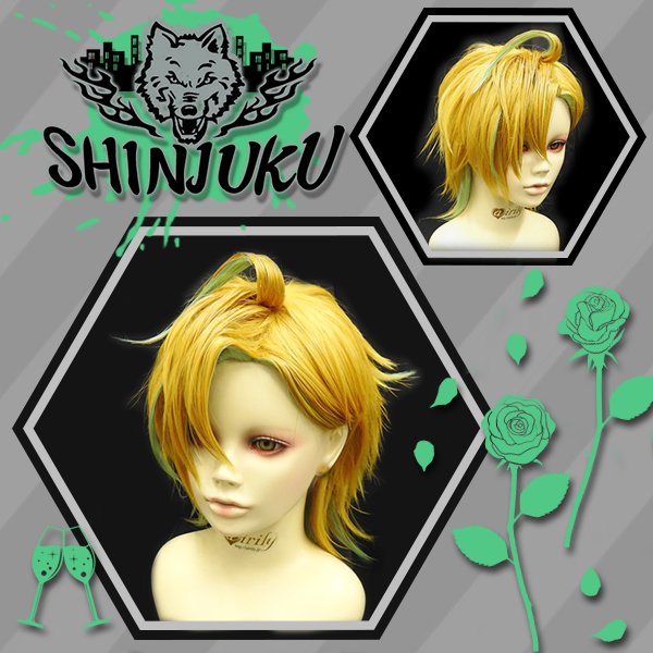 新宿の街でライムを刻む！！女性恐怖症のホスト風ウィッグアレンジ