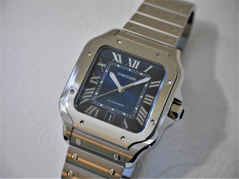 カルティエ新作サントスドゥカルティエ スモーキーブルー ｜ oomiya