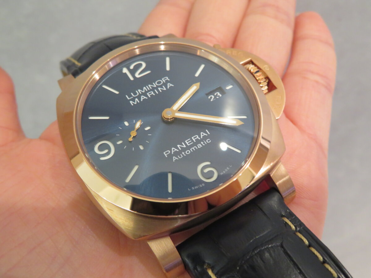 PANERAI 】 ブルー文字盤との相性◎誰もが目を惹く「ルミノール