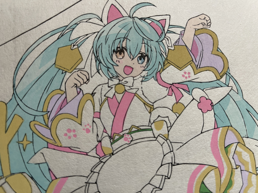 初音ミク×招き猫』の浮世絵木版画「招猫初音未来図」が本日12:00より