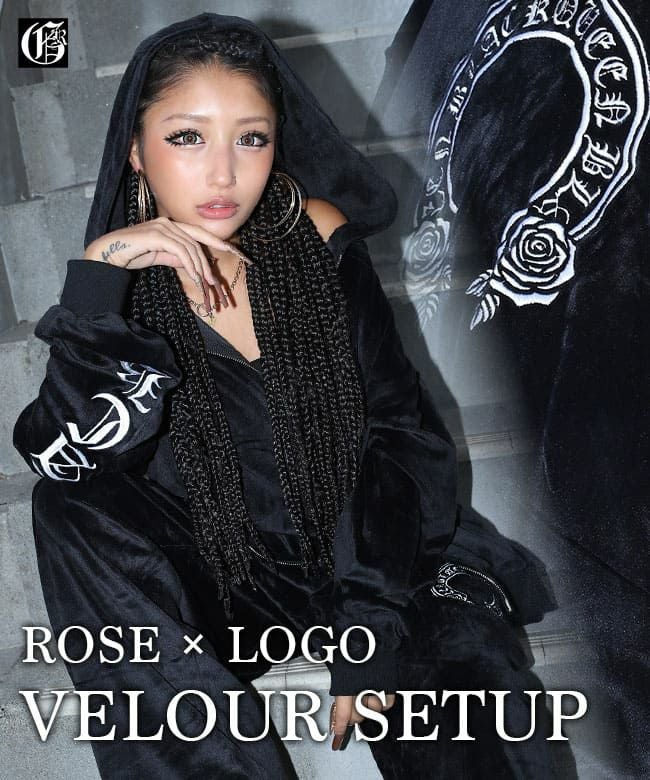 ベロアセットアップ｜レディースギャルファッション通販BLACKQUEEN