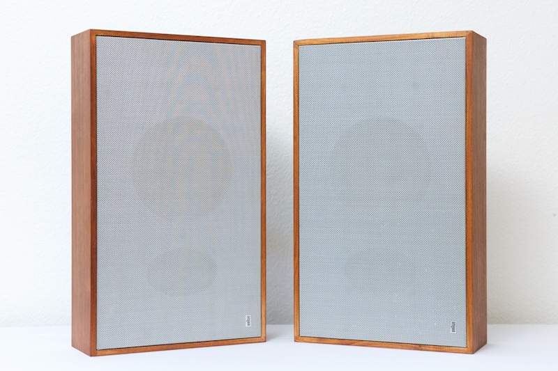 BRAUN L 470 HiFi loudspeaker pair, walnut, 1969 – BLISS modern