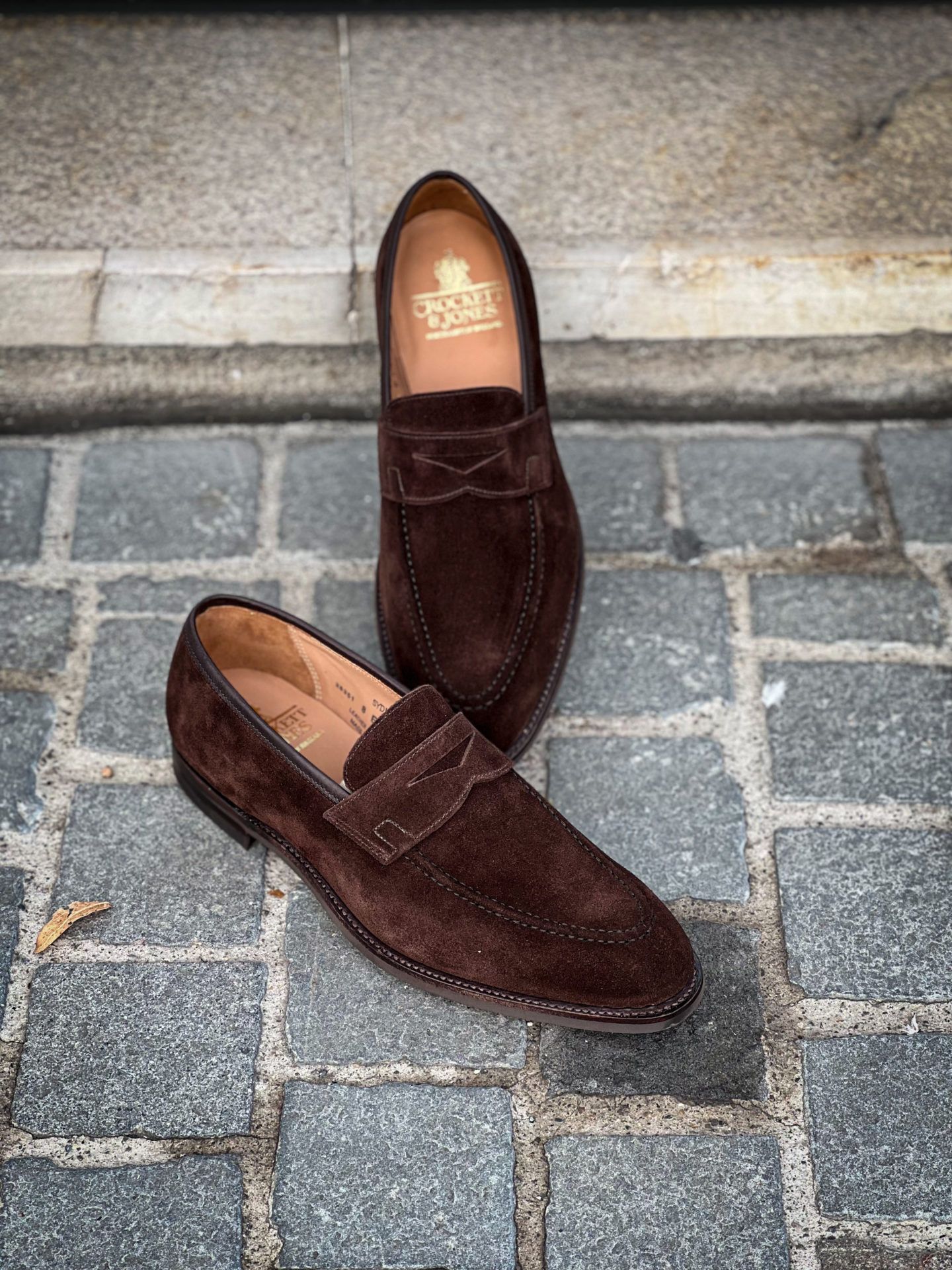 Crockett & Jones Sydney Dark Brown Suede • Brogue