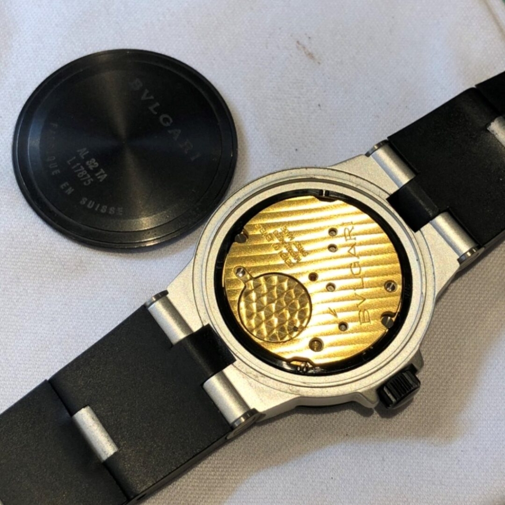 BVLGARI (ブルガリ)アルミニウムの電池交換 BROOCH(ブローチ)時計修理