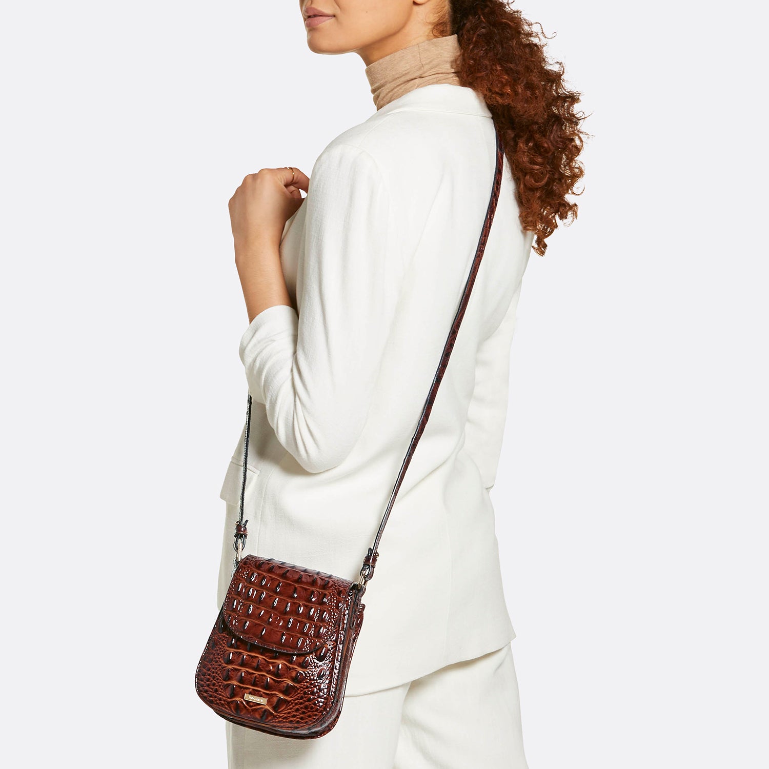 Everlee Mini Crossbody | Pecan Melbourne | BRAHMIN