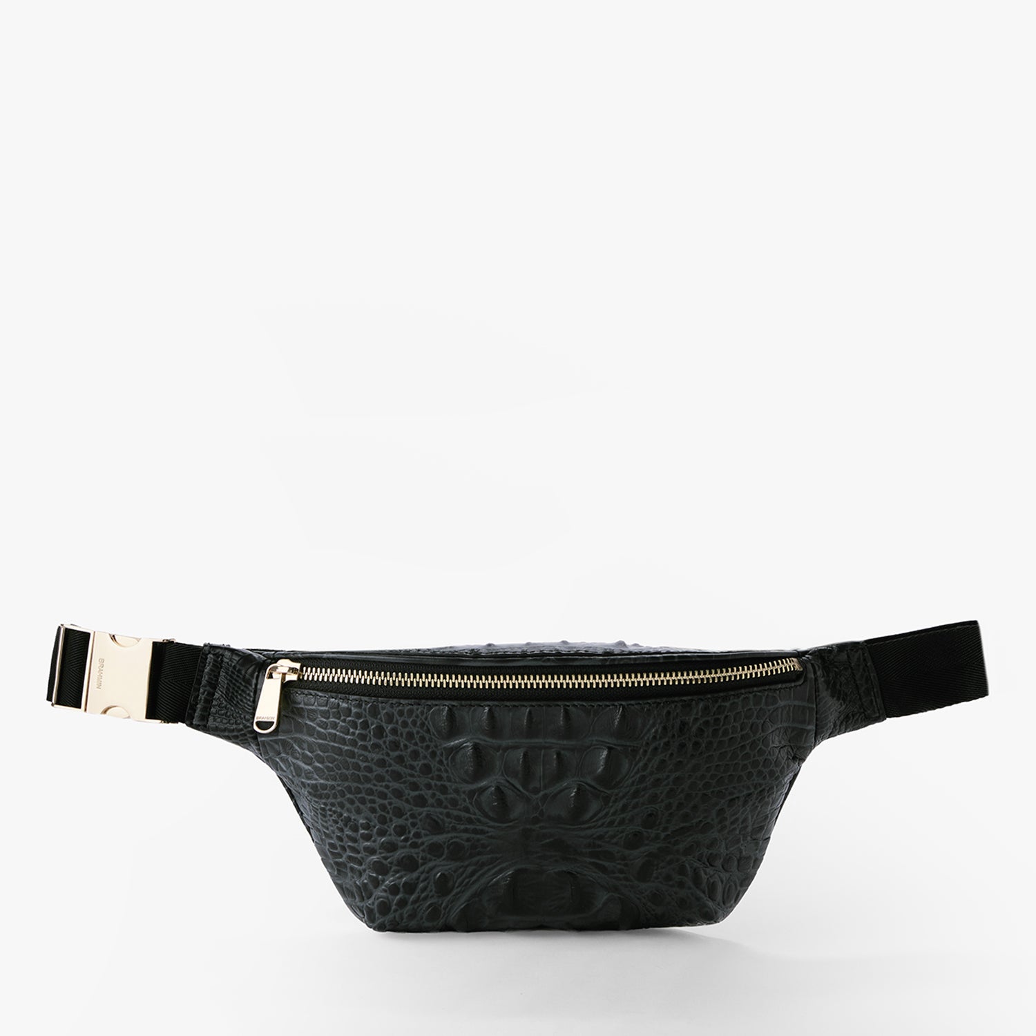 Hollis Leather Belt Bag | Black Alden Road | BRAHMIN
