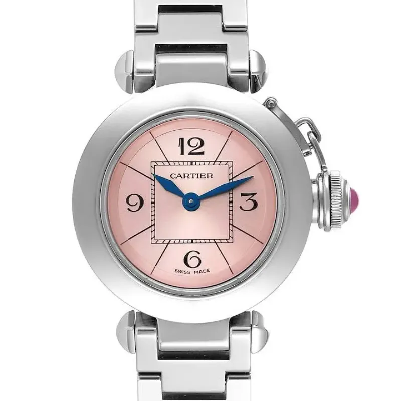 カルティエ ミスパシャ ピンク文字盤 時計｜ブランド買取なら