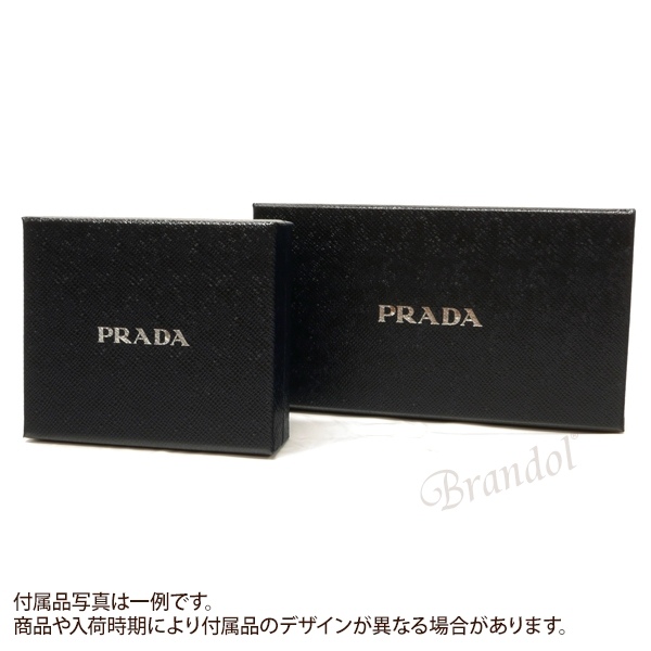 Brandol / PRADA プラダ キーリング サフィアーノ レザー キーホルダー