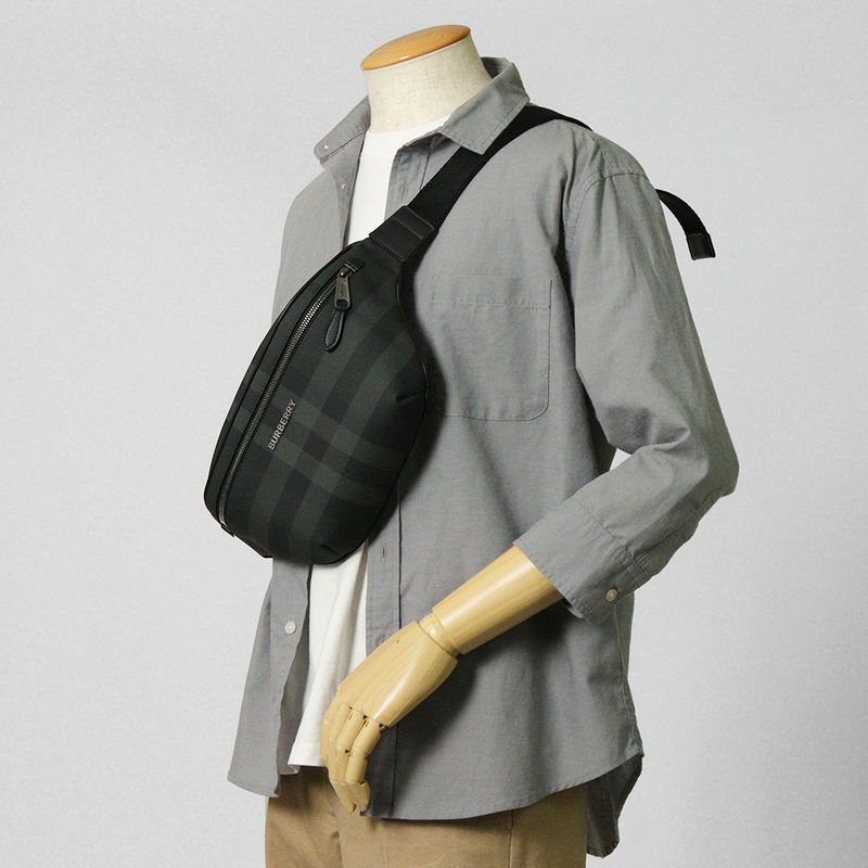 Brandol / BURBERRY バーバリー ボディバッグ チェック柄 ベルトバッグ