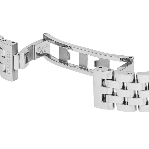 Brandol / GUCCI グッチ レディース腕時計 Gフレイム シルバー YA128402