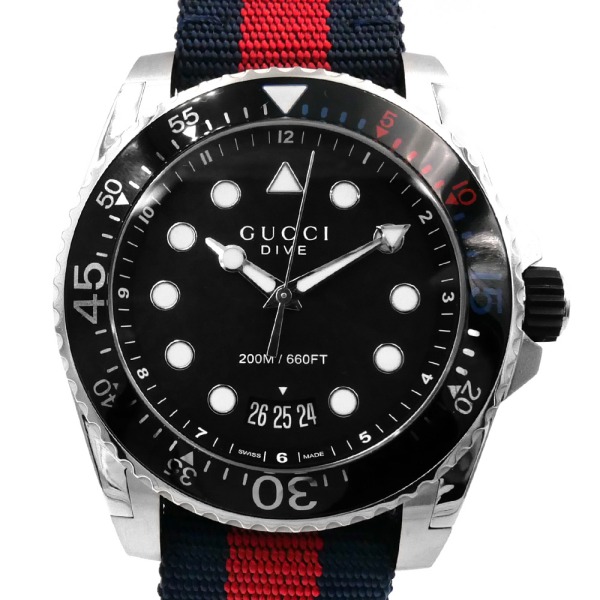 Brandol / GUCCI グッチ メンズ腕時計 DIVE ダイブ 45mm ブラック