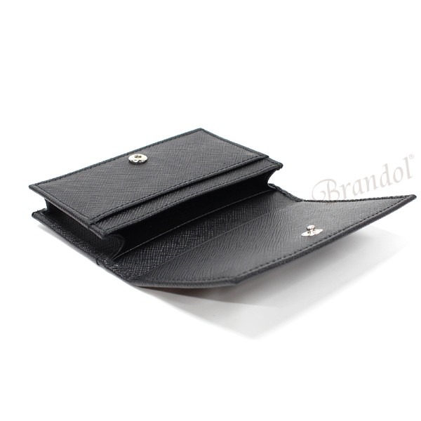 Brandol / PRADA プラダ 名刺入れ レザー カードケース ブラック