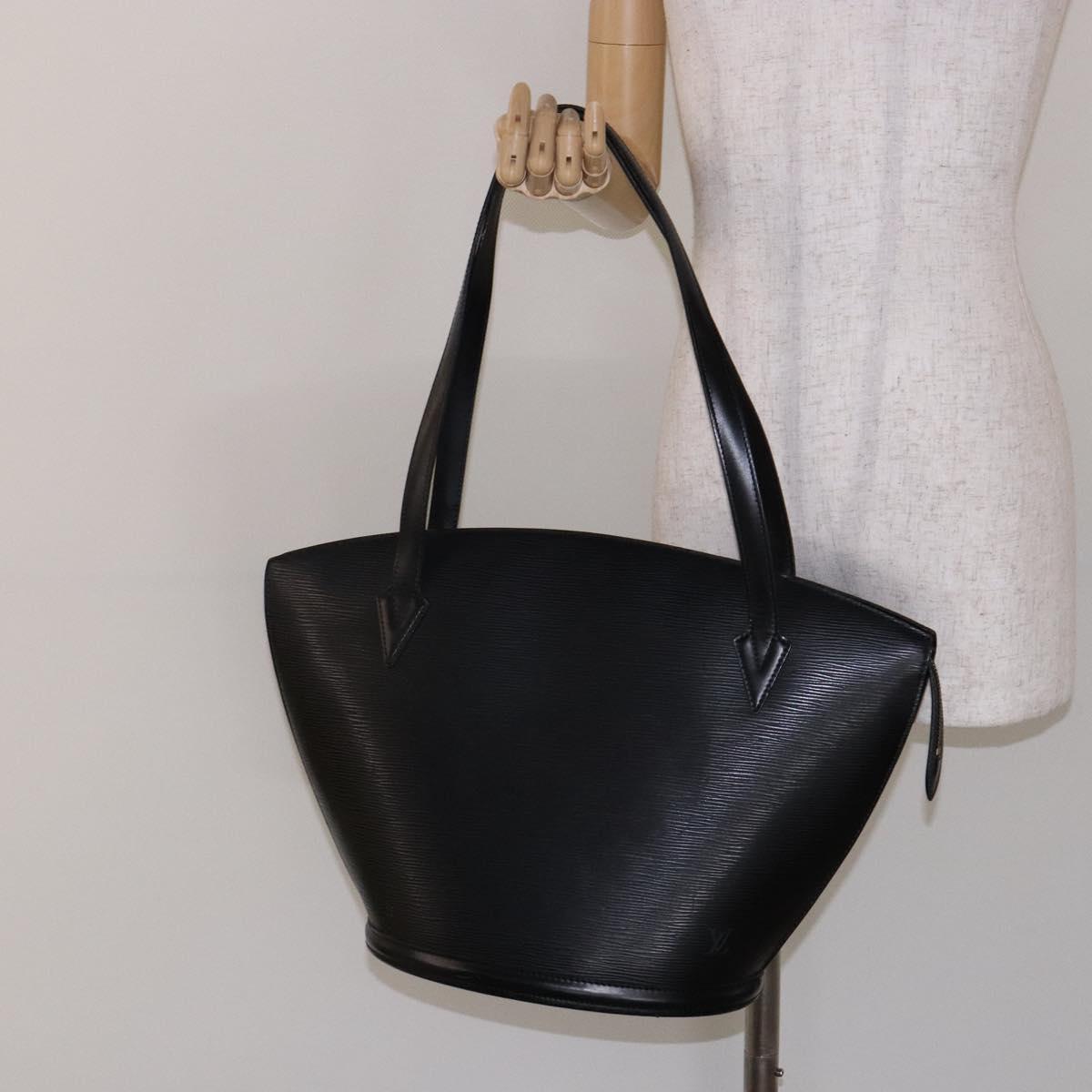 LOUIS VUITTON Epi Saint Jacques Shopping Shoulder Bag Black M52262