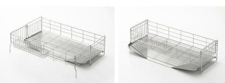 ヨシカワ 日本製 シンクサイド幅の広がる水切り深型 伸縮 幅20~37×奥行