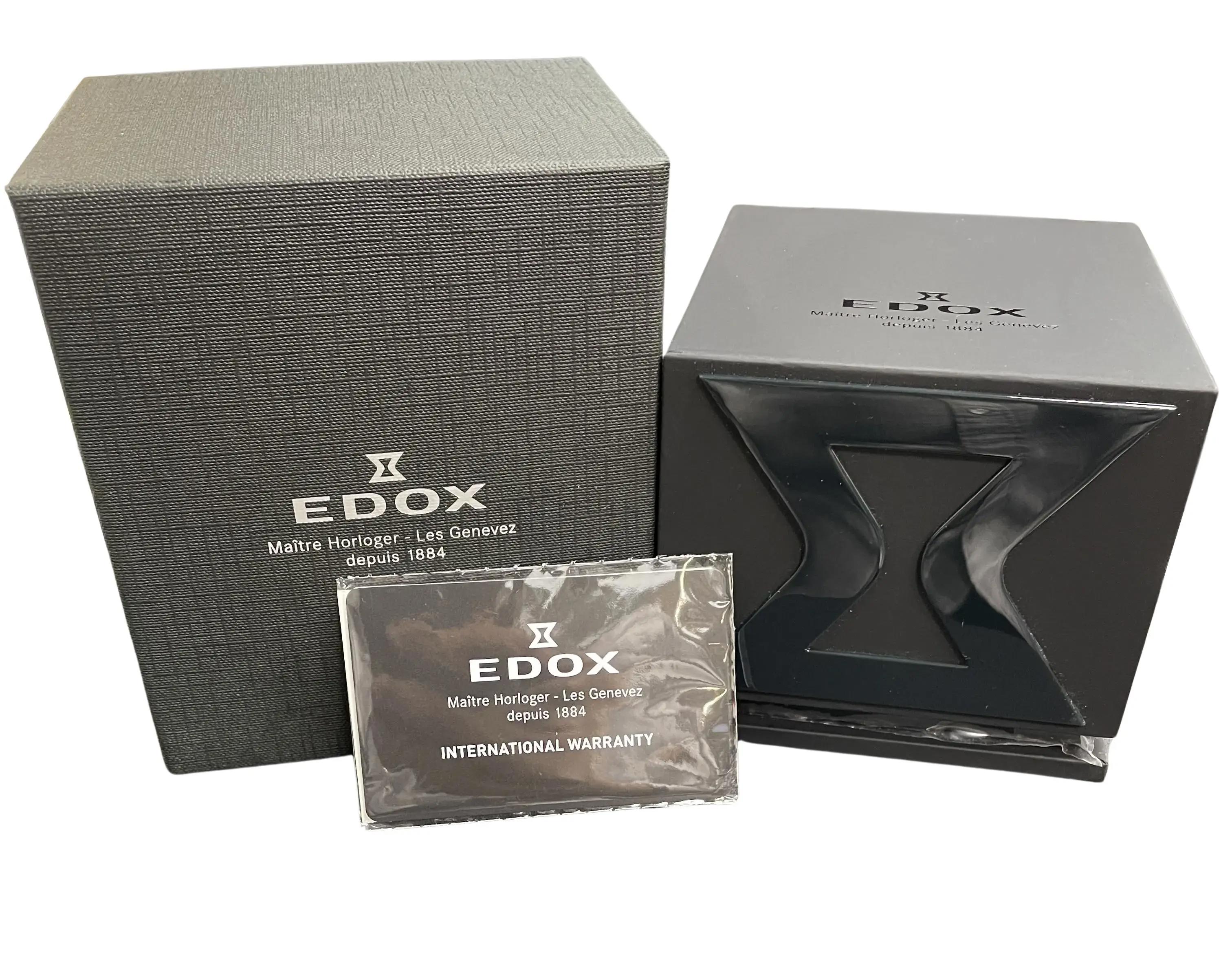 Edox Chronorally 1 Steel 45mm Black Dial Automatic Mens Watch