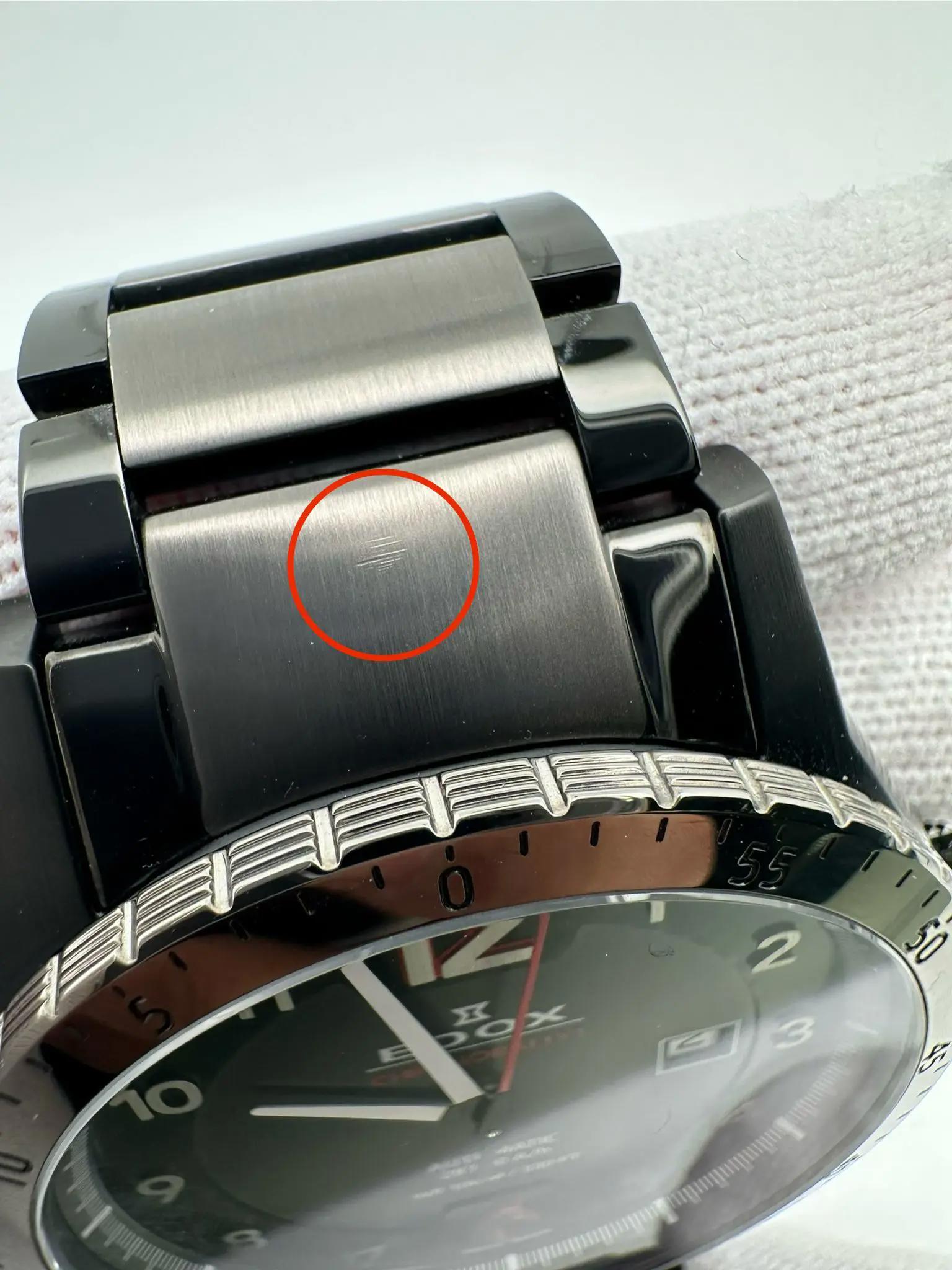 Edox Chronorally 1 Steel 45mm Black Dial Automatic Mens Watch