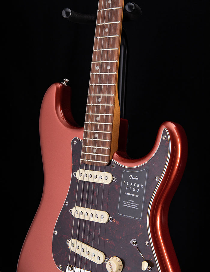 Fender Player Plus Stratocaster Aged Candy Apple Red Electric Guitar