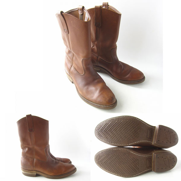ビンテージ/80's/レッドウィング/ペコスブーツ/茶系【26cm】USA製