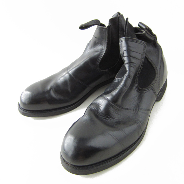 希少/実物/米軍/US NAVY/スチールトゥ/サイドゴア ブーツ/黒【11D/29cm