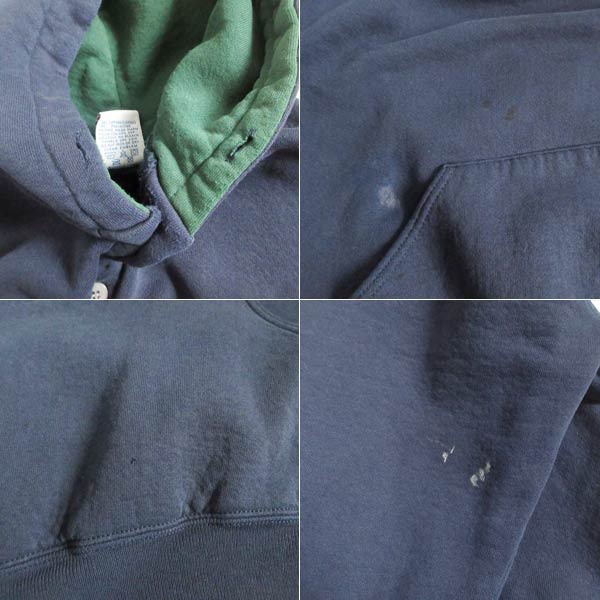 90s USA製 | ラッセル ヘンリーネック プルオーバーパーカー XXL 紺系