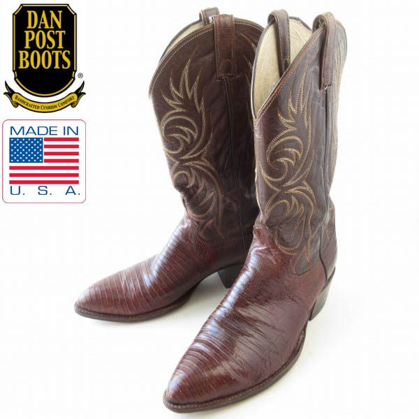 USA製 DAN POST ダンポスト ウエスタンブーツ 27.5cm | ダークブラウン