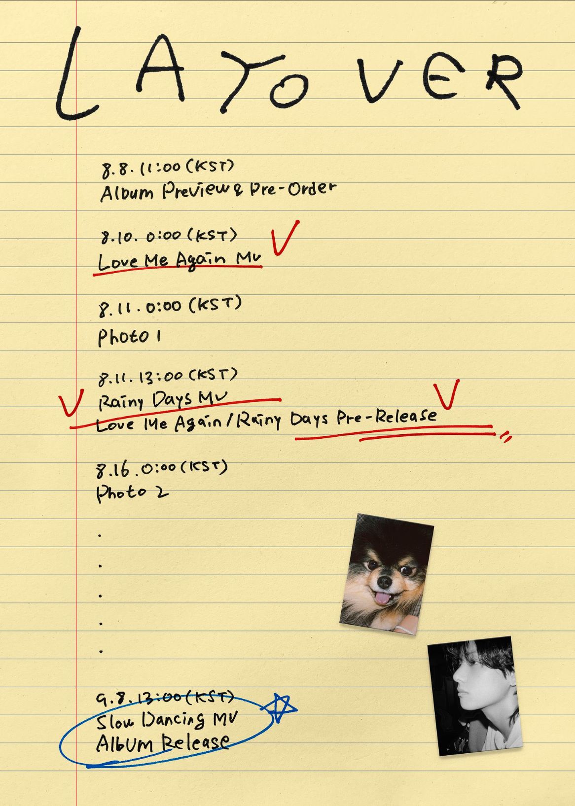 BTS V ソロアルバム「Layover」発売！予約・特典・スケジュール